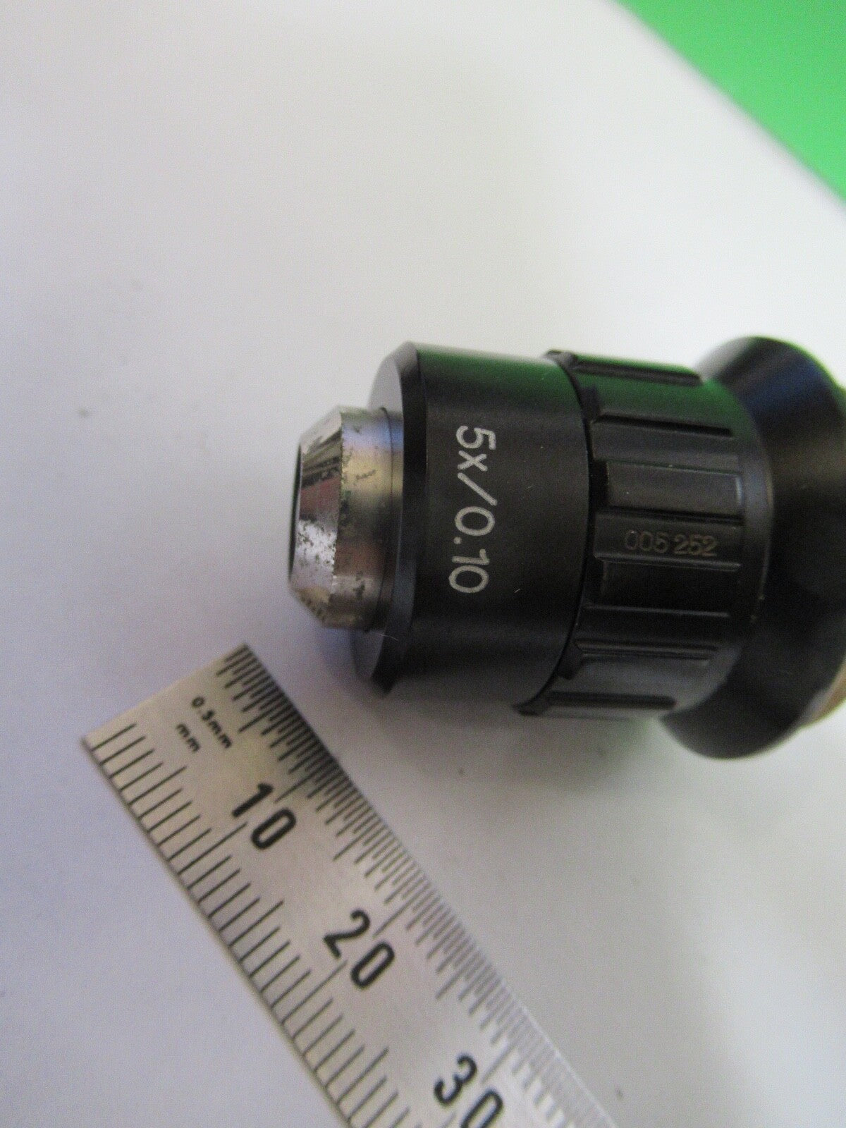 ZEISS JENA OBJECTIVE INFINITY 5X PLANACHROMAT GERMANY MICROSCOPE PART z1-b-54