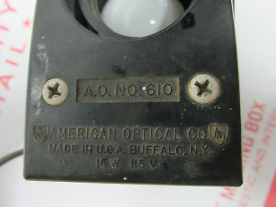 Vintage Optical Microscope Part American Optical Co. American Optics Illuminator