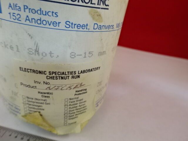 NICKEL Ni SHOT METAL PURE CHEMICAL 800 GRAMS AS IS #IL6-22