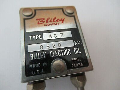 ANTIQUE QUARTZ CRYSTAL BLILEY MC7 FREQUENCY CONTROL RADIO AS PICTURED &F2-A-215