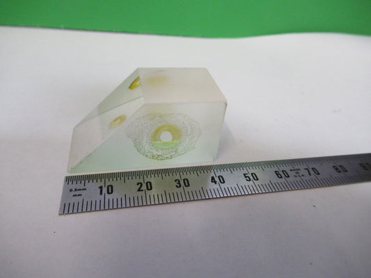 ANTIQUE BAUSCH LOMB GLASS PRISM OPTICS MICROSCOPE PART AS PICTURED  V3-A-56