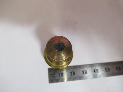 Antique Brass Rj Beck 1 in Lens Objective Microscope