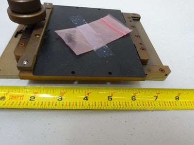 Microscope Part Nikon Stage Table Micrometer Wyko [rusty]