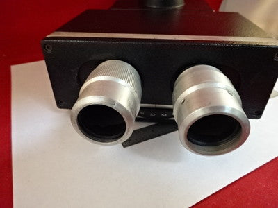 MICROSCOPE PART BAUSCH LOMB TRINOCULAR HEAD OPTICS [dirty] AS IS #21-A-04