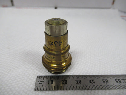 Optical Vintage Microscope Objective 43X Bausch & Lomb Optics