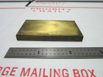 METROLOGY INSPECTION ROCKWELL HARDNESS TEST STANDARD BIN#5-26
