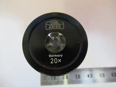 CARL ZEISS GERMANY 20X EYEPIECE OCULAR MICROSCOPE PART AS PICTURED &A2-FT-59