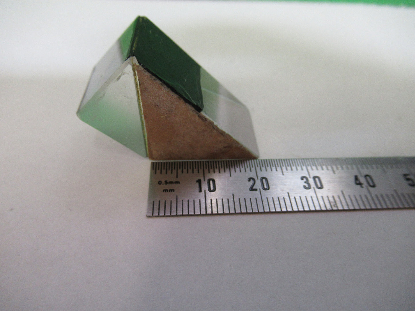BAUSCH LOMB GLASS PRISM OPTICS MICROSCOPE OPTICAL PART AS PICTURED 98-A-15