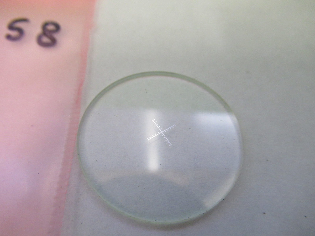 Optical Glass Reticle Micrometer Crosshair Microscope Part
