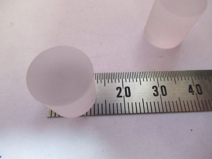 Optical Lot 2 Ea Cylinder Frosted BK7 Glass Preform Optics