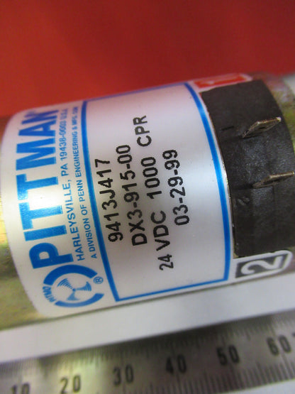 PITTMAN MOTOR 24 VDC DX3-915-00 AS PICTURED Q5-B-50