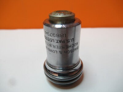 BAUSCH LOMB VINTAGE OBJECTIVE 43X OPTICS MICROSCOPE PART AS PICTURED &16-A-59