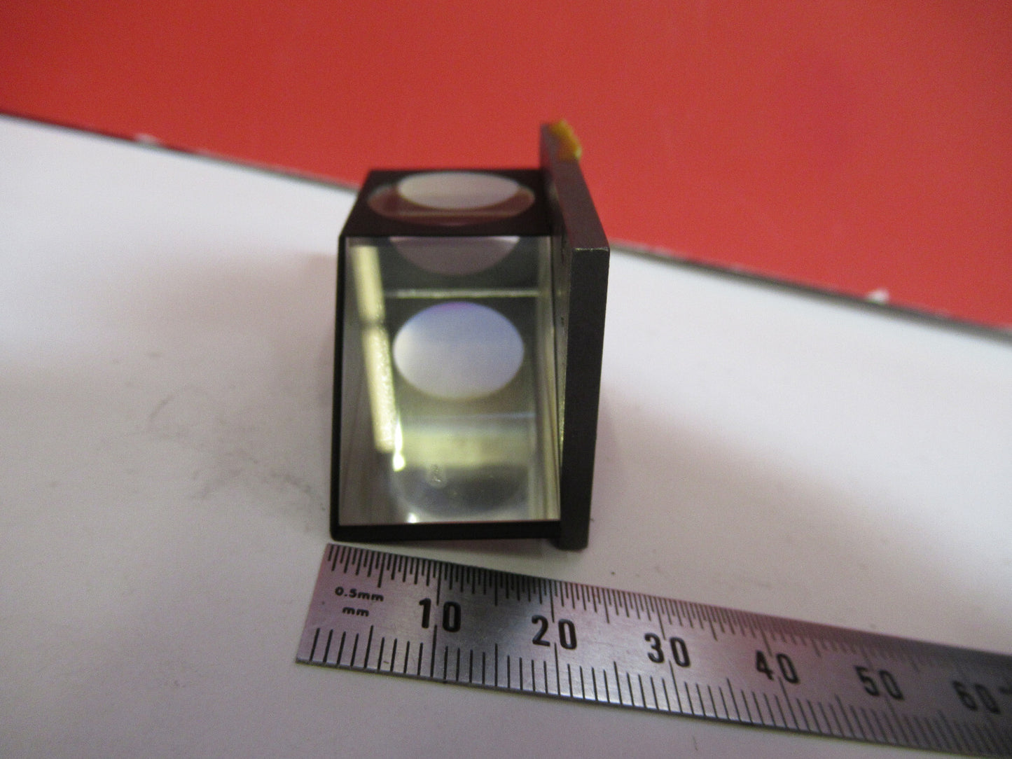 LEITZ WETZLAR GERMANY GLASS PRISM HEAD MICROSCOPE PART AS PICTURED  T1-A-50