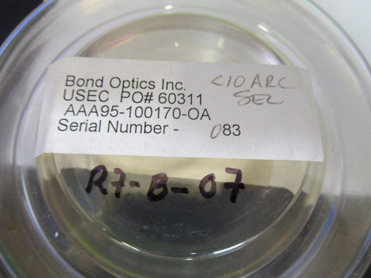 OPTICAL FLAT ZERODUR POLISHED 1/10 WAVE LASER OPTICS AS PICTURED &R7-B-07x