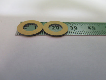 Blank Piezoelectric pair Quartz Crystal X-cut Gold Plated Piezo Sensor