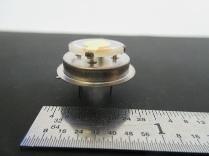 COLLECTABLE OPEN CAN QUARTZ CRYSTAL UNKNOWN FREQUENCY AS PIC #FT-1-A-81