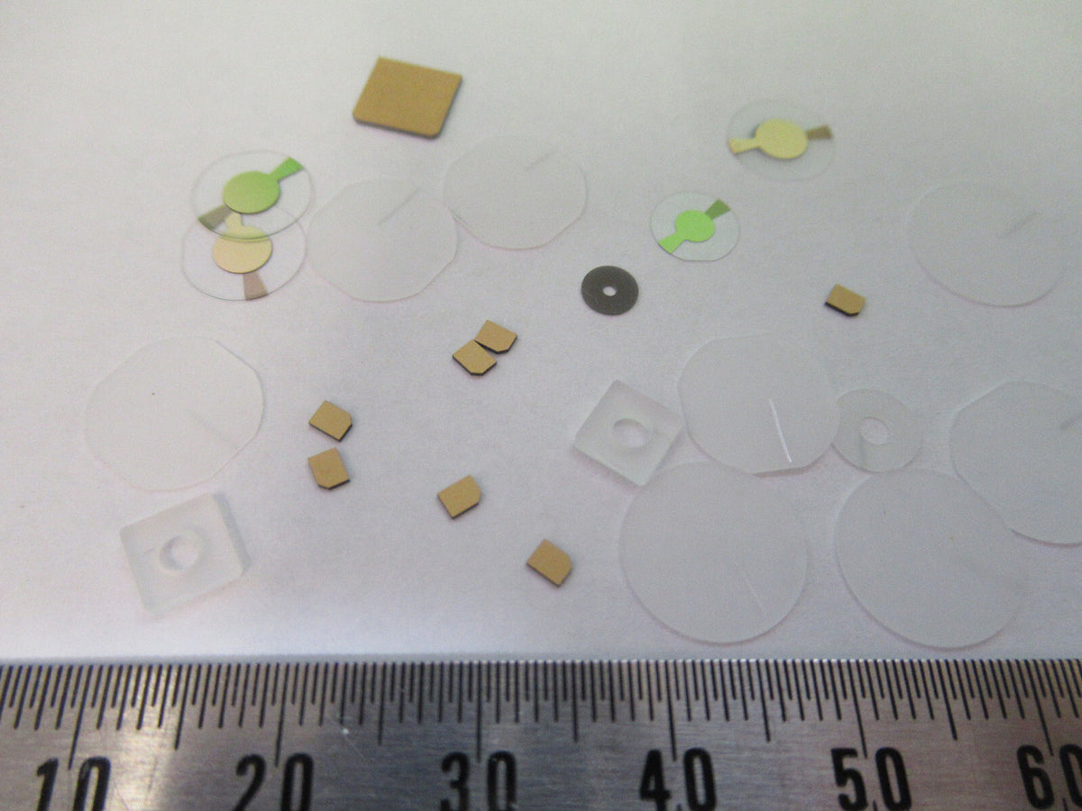 Lot Blanks Piezoelectric Quartz Crystal X-y-cut Gold Coated Piezo Sensor