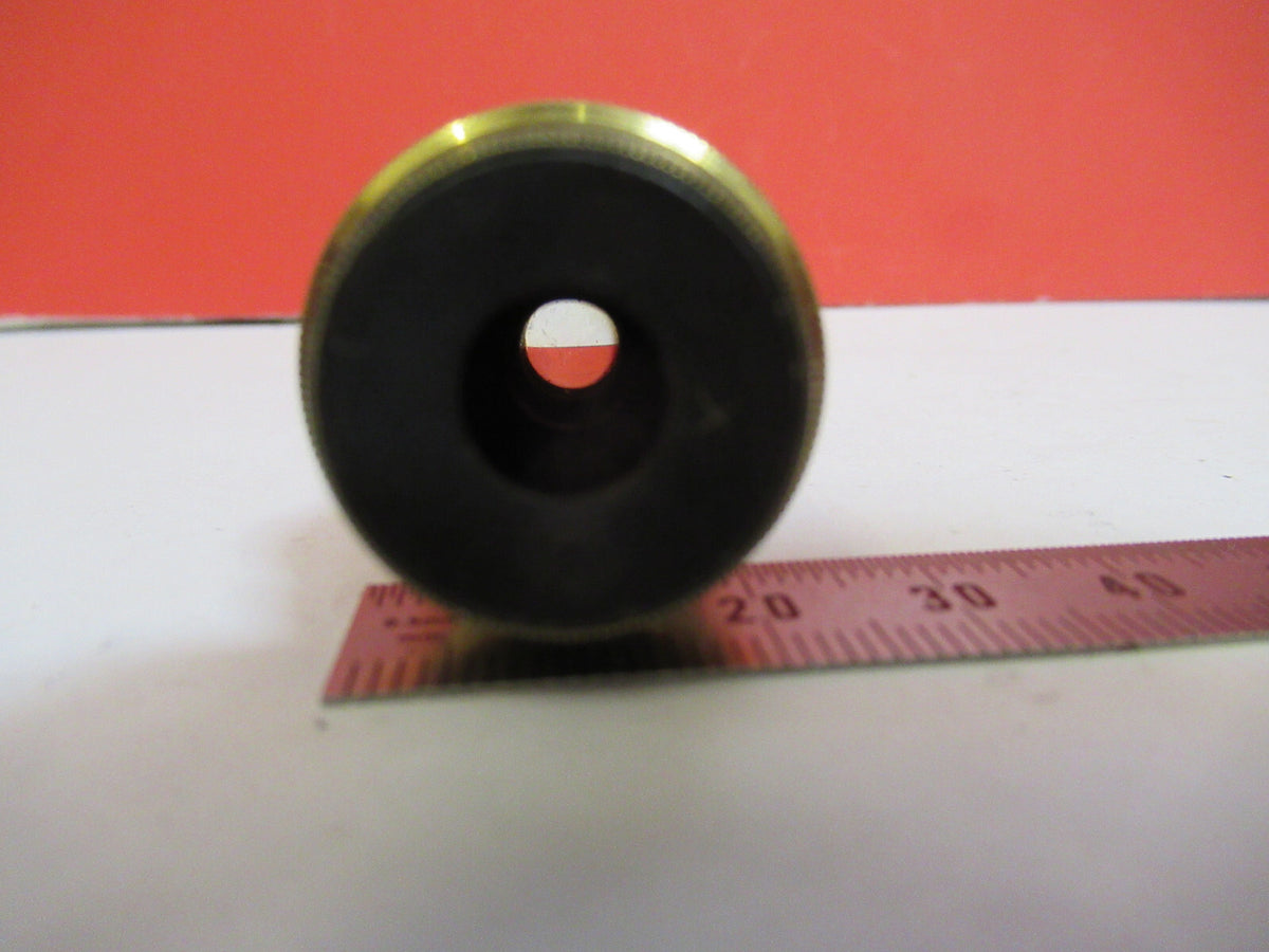 ANTIQUE BRASS LENS OBJECTIVE MICROSCOPE AS PICTURED &F8-A-80