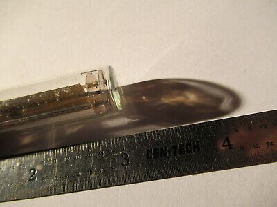 ANTIQUE QUARTZ RADIO CRYSTAL GEC ENGLAND GLASS HOLDER FREQUENCY CONTROL #F4-A-83