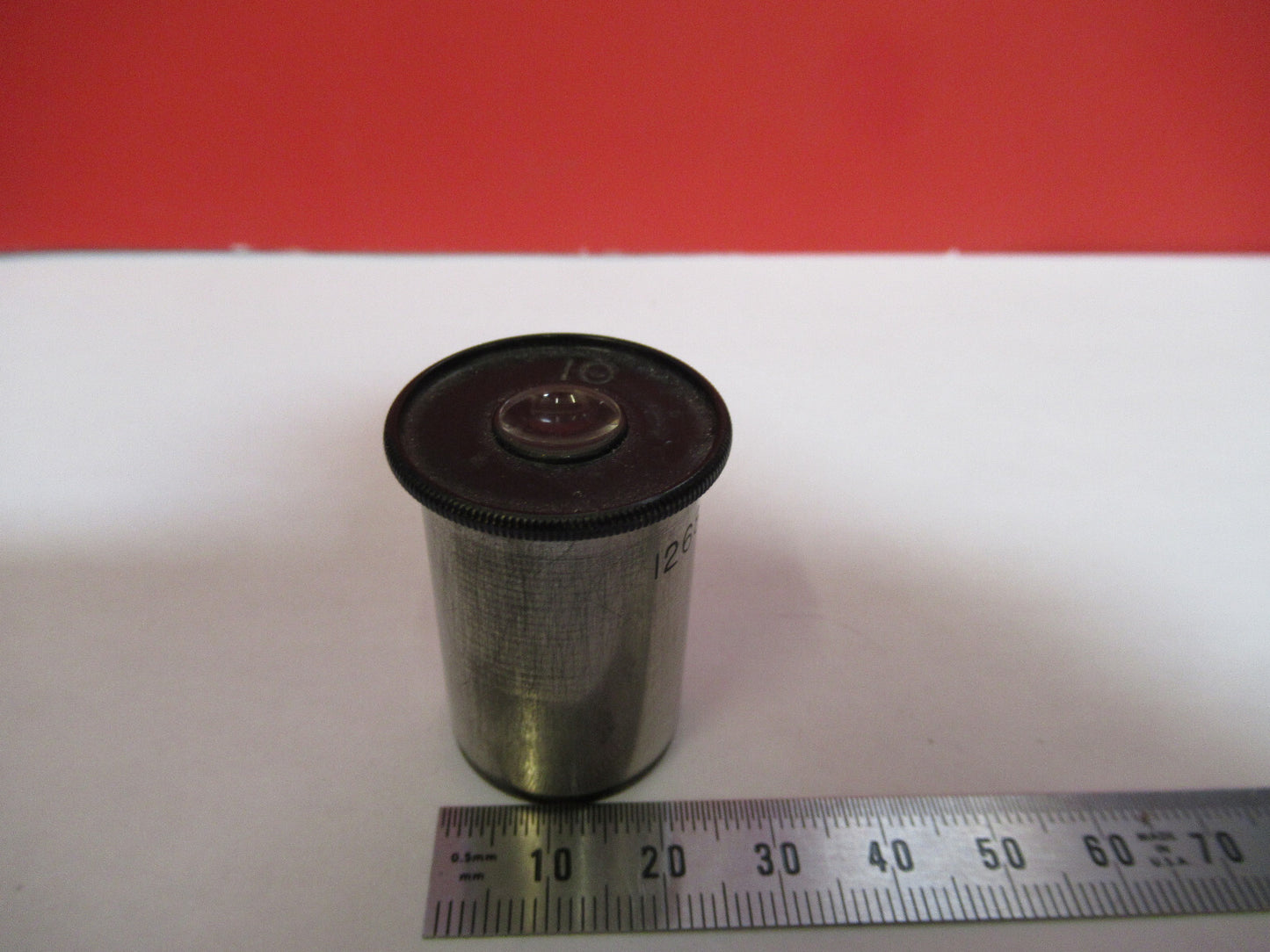 ANTIQUE BAUSCH LOMB EYEPIECE 10X OPTICS MICROSCOPE PART AS PICTURED  T7-A-02