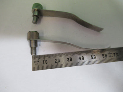 SPENCER AO PAIR CLIPS ANTIQUE MICROSCOPE PART AS PICTURED #H9-A-25