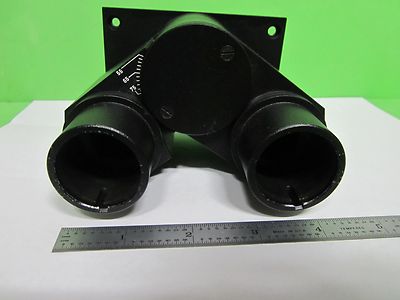 MICROSCOPE PART POLYVAR REICHERT LEICA HEAD OPTICS BINOCULAR AS IS BIN#S5-03