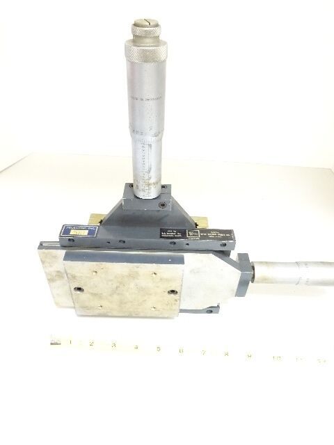 WILDER OPTO-METRIC TOOLS XY MICROMETER STAGE TABLE GERMANY AS IS #TC-1