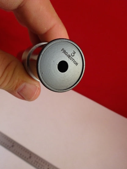 LARGE LONG 3X PROJECTION EYEPIECE LENS MICROSCOPE PART OPTICS AS IS &33-A-54