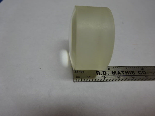 THICK LENS BI CONVEX GLASS OPTICS MICROSCOPE PART AS IS &83-28