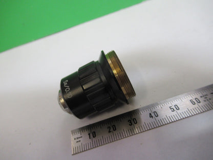 ZEISS JENA OBJECTIVE INFINITY 5X PLANACHROMAT GERMANY MICROSCOPE PART z1-b-54
