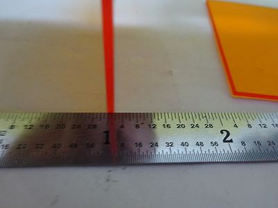 Optical Filters Orange Balzers Germany Laser Optics