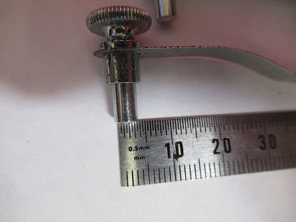 ANTIQUE AMERICAN OPTICS PAIR of CLIPS STAGE MICROSCOPE PART AS PICTURED S6-A-39
