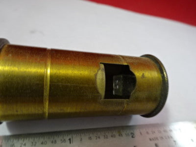 Antique Brass Portable Seeds Microscope Vintage Part AS IS