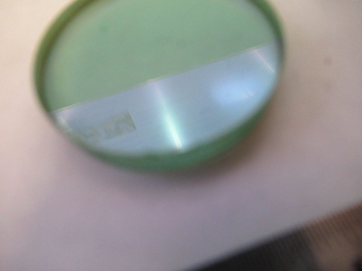 OPTICAL HEAT ABSORBING GLASS FILTER MICROSCOPE PART OPTICS AS PICTURED S1-B-12