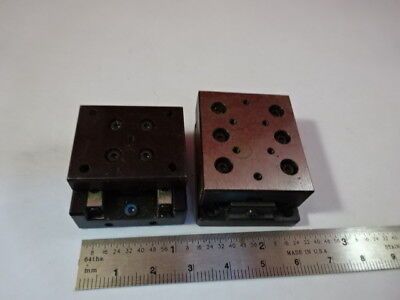LOT 2 EA STEEL POSITIONING STAGE SLIDE BEARING for OPTICS FIXTURE #94-08
