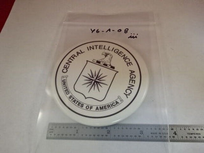COLLECTABLE GLASS COASTER CIA CENTRAL INTELLIGENCE AGENCY AS IS #Y6-A-08