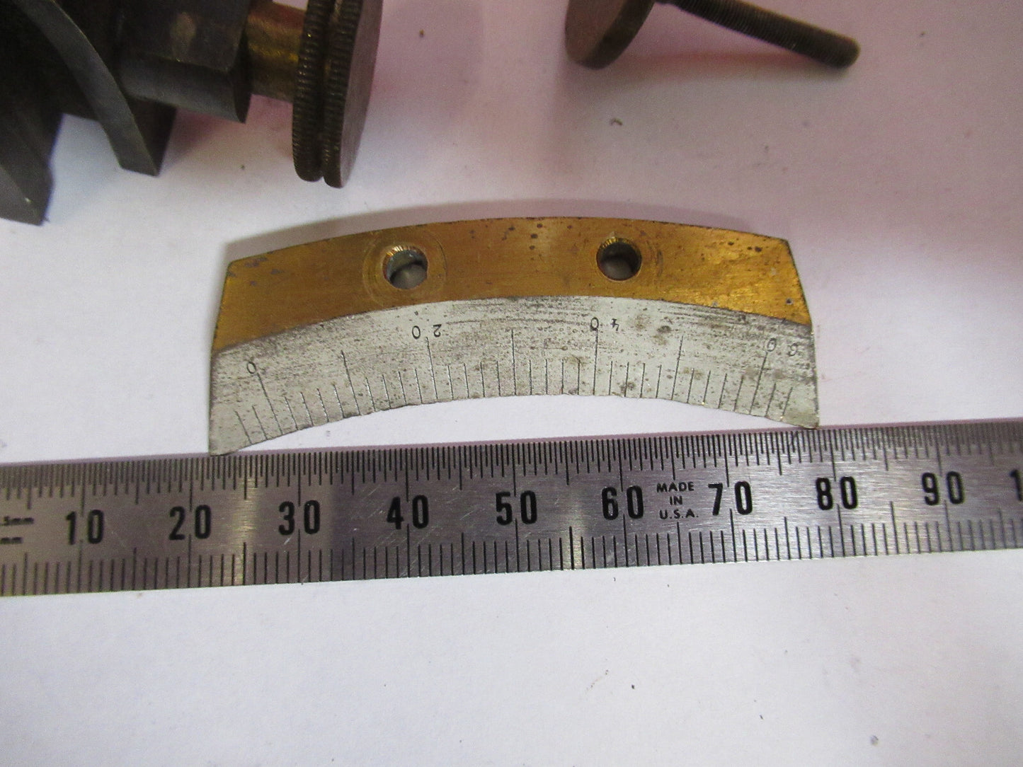 ANTIQUE BRASS LOT VERY OLD SCOPES MICROSCOPE PART AS PICTURED S3-B-07