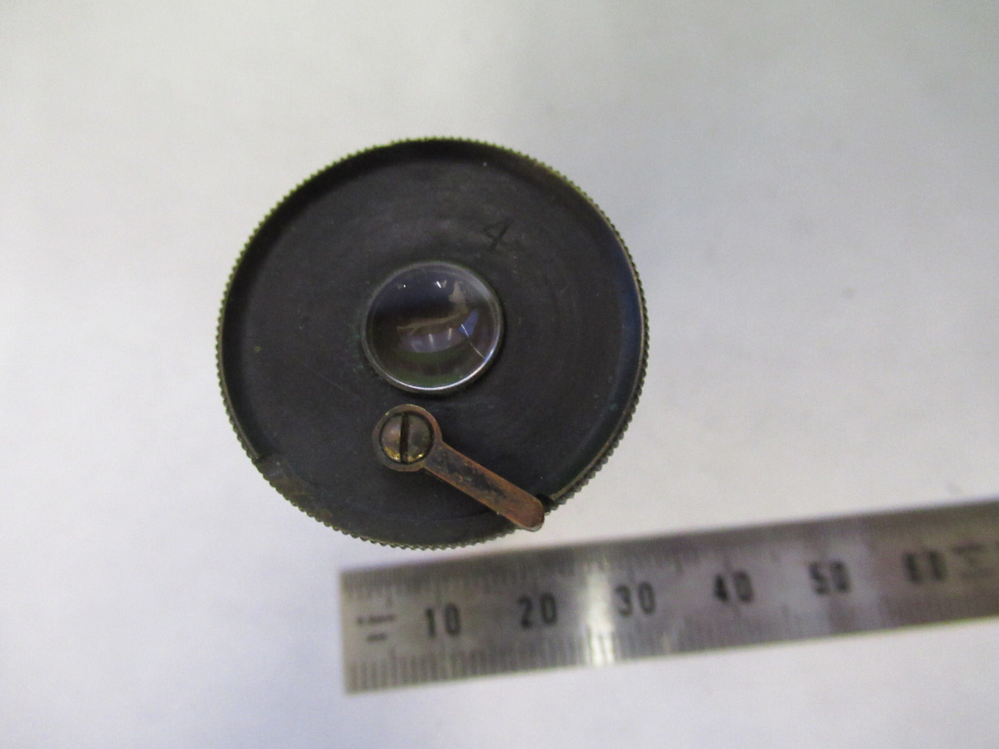 ROSS LONDON  POINTER EYEPIECE LENS  '4'  MICROSCOPE PART AS PICTURED S1-B-72