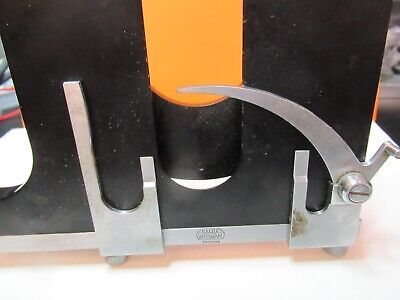 LEITZ WETZLAR GERMANY STAGE TABLE CLIPS MICROSCOPE PART AS PICTURED &16-C-07