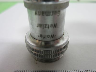 MIKROSKOPTEIL OBJEKTIV WOLFE WETZLAR DEUTSCHLAND 45X OPTICS AS IS BIN#Q8-64