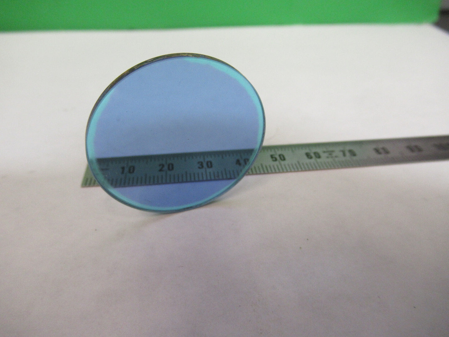 OLD LEITZ WETZLAR BLUE GLASS FILTER OPTICS MICROSCOPE PART AS PICTURED X4-A-42