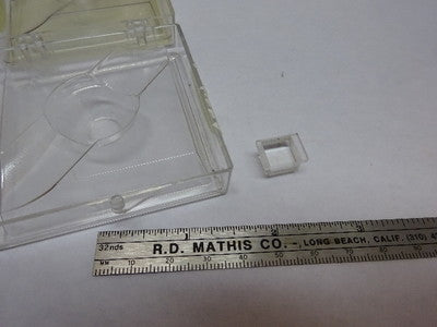 SPECTRA PHYSICS WEIRD COATED LENS TRUNCATED OPTICAL OPTICS AS PICTURED &83-32