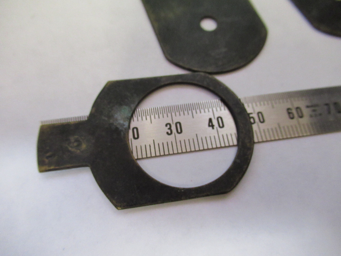 ENGLISH SCOPE CONDENSER SLIDES UK MICROSCOPE PART AS PICTURED X9-B-34