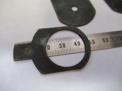 ENGLISH SCOPE CONDENSER SLIDES UK MICROSCOPE PART AS PICTURED X9-B-34