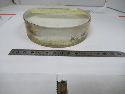 OPTICAL THICK GLASS LENS PREFORM PL-CC LASER OPTICS AS PICTURED W1-A-58