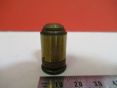 Antique Brass Nachet Objective France Microscope Part