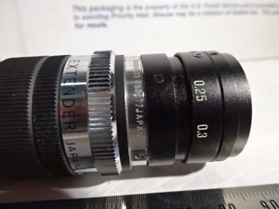 OPTICAL CAMERA + LENS EXTENDER ASSEMBLY LASER VIEWER OPTICS AS IS &96-21