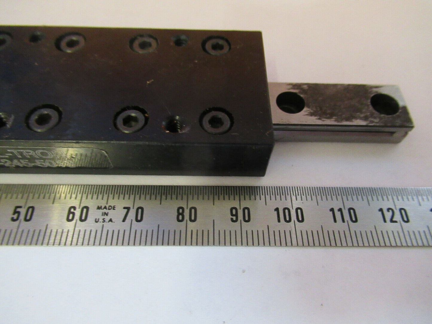 DEL-TRON STEEL LINEAR POSITIONING SLIDE BEARING PART AS PICTURED #1E-FT-50