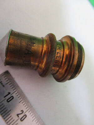 Antique Brass Spencer Lens Co. 12X Lens Objective Microscope Part