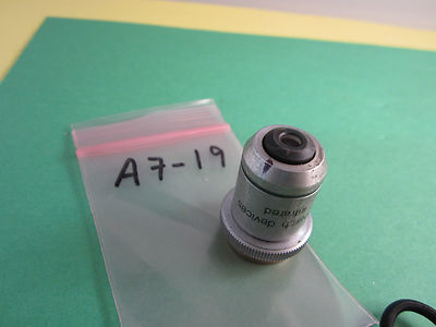 MIKROSKOPOPTIK INFRAROT-FORSCHUNGSGERÄTE 10x OBJECTIVE BIN#A7-19